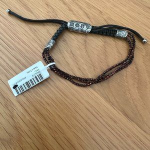 John Varvatos Tiger's Eye Men's Bracelet NWT